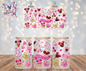 ✨️Double-Sided✨️ Be My Valentine Pink Valentine Mouse Theme 16oz. UVDTF Cup Wrap