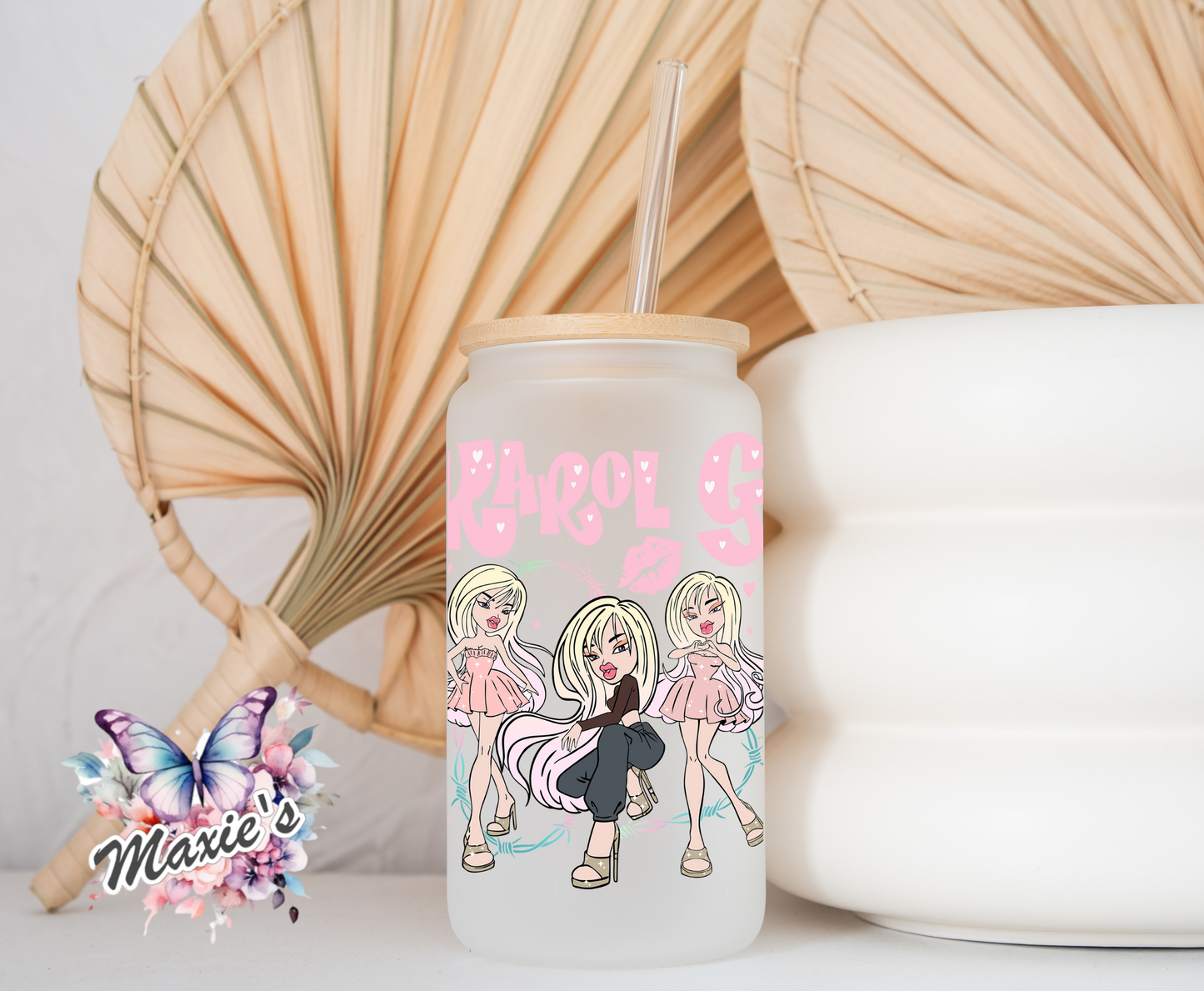 ✨️Double-Sided✨️ Pastel Color Karol G Graphic Design 16oz. UVDTF Cup Wrap