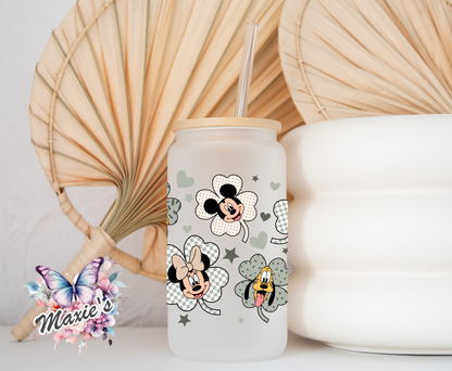 Lucky Clover 🍀 Mickey Mouse & Friends Graphic Design 16oz. UVDTF Cup Wrap