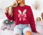 Pink 🎀  Conquette Bunny Ears Graphic Design DTF Transfer Print