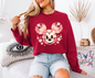 Sakura Theme Mickey Mouse DTF Transfer Print