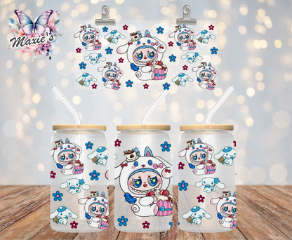 Sweet Cinnamon Theme Labubu Graphic Design 16oz. UVDTF Cup Wrap