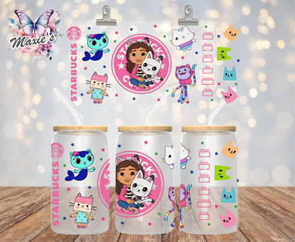 Gabby Girl Starbbie Graphic Design 16oz. UVDTF Cup Wrap