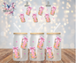 Floral Coca-Cola Theme 16oz. UVDTF Cup Wrap