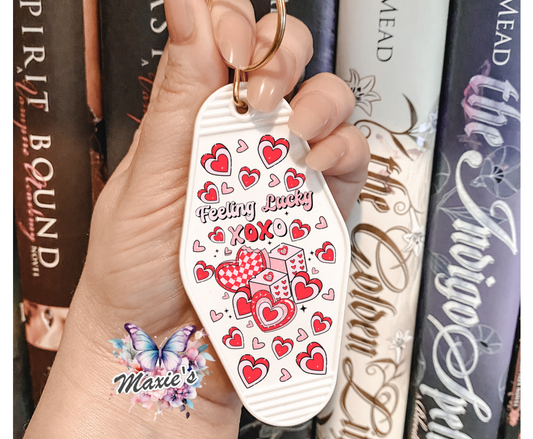 Feeling Lucky Motel Keychain UVDTF Decal