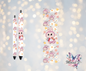 Floral Theme Labubu UVDTF Pen Wrap  / Bookmark