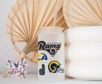 Los Angeles Rams/NFC West Graphic Design 16oz. UVDTF Cup Wrap