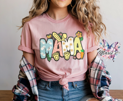 Easter Bunny Theme Mama Chenille Patch