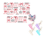 Pink Coquette Self Love Affirmation UVDTF Mini Stanley Tumblr Keychain Decal