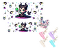 Baby Maneficient Graphic Design UVDTF Mini Tumblr Keychain Decal