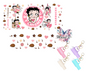 Missy Betty Boop Graphic Design Mini Tumblr Keychain Decal