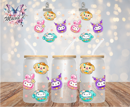 Kawaii Squishmallows Graphic Design 16oz. UVDTF Cup Wrap