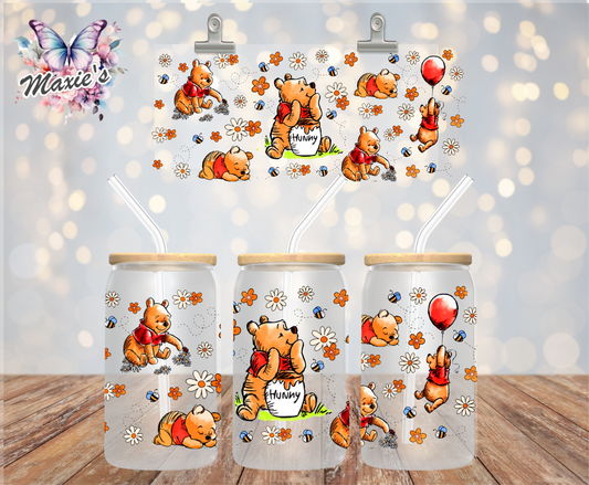 Honey 🍯 Winnie Pooh Bear 🐻 Graphic Design 16oz. UVDTF Cup Wrap