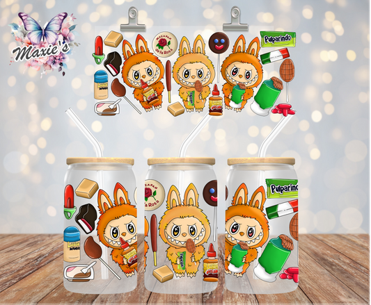 Bocadillos Mexicanos Theme Labubu 16oz. UVDTF Cup Wrap