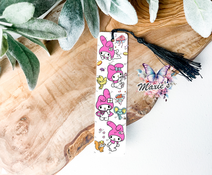 Melody Bunny Graphic Design UVDTF Pen Wrap/Bookmark Decal