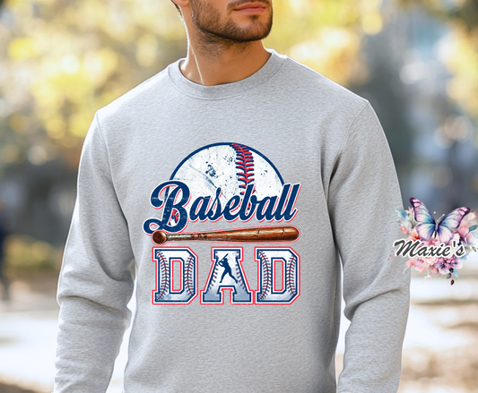 Baseball ⚾️ Dad Graphic Design DTF Transfer Print