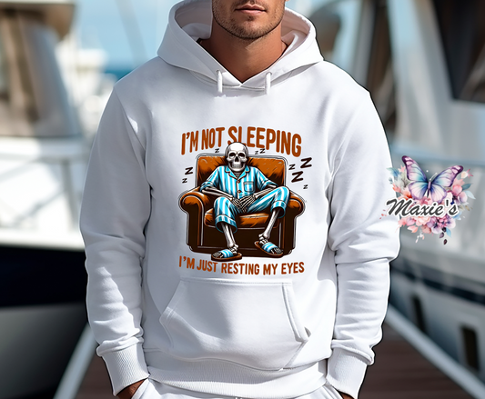 I'm Not Sleep! I'm Just Resting My Eyes Funny Dad Joke DTF Transfer Print