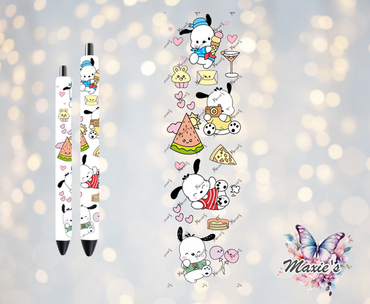 Pochacco Puppy Graphic Design UVDTF Pen Wrap/Bookmark Decal