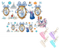 Cinderella Graphic Design UVDTF Mini Stanley Tumblr Keychain Decal