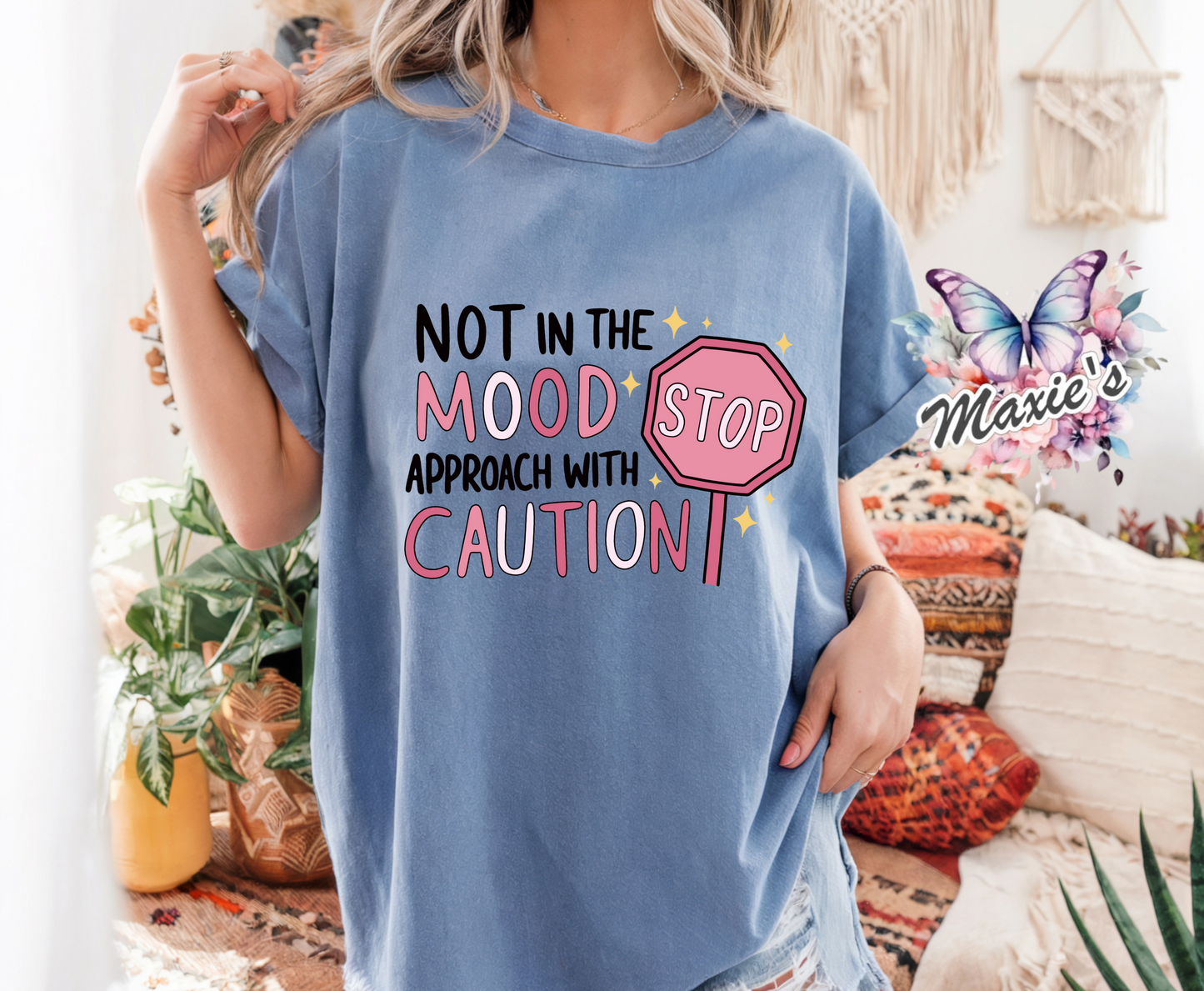 Approach With Caution Funny Graphic Design DTF Transfer Print