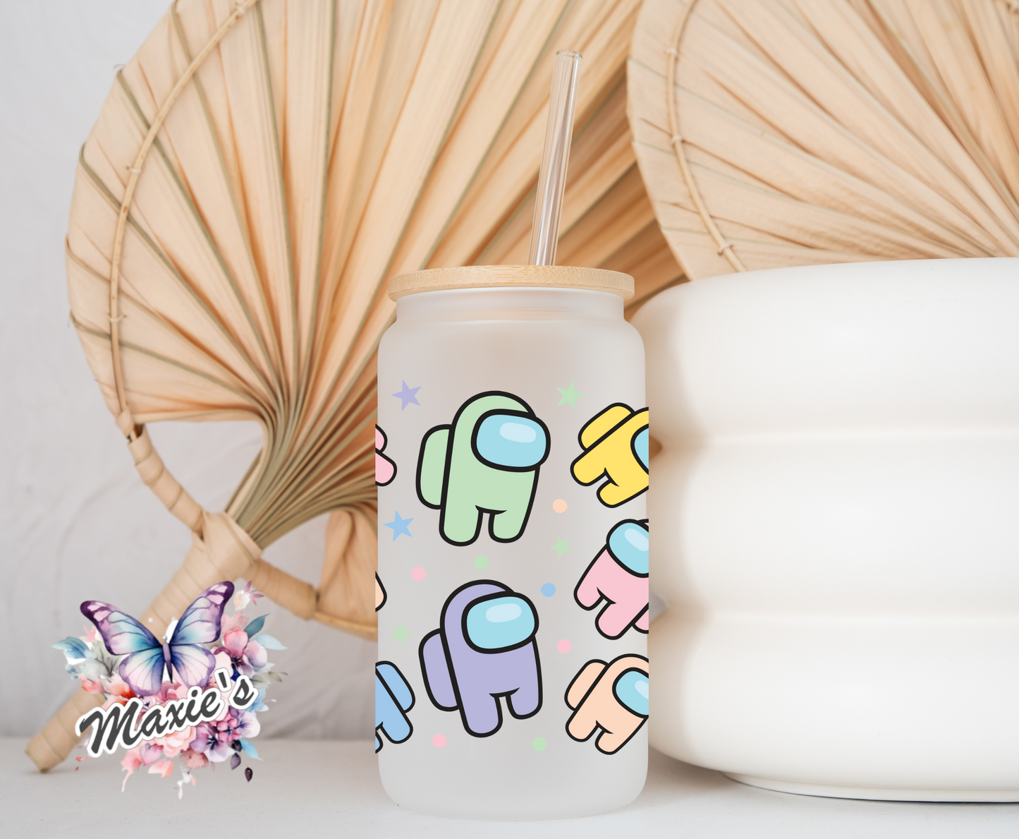 ✨️Double-sided✨️ Pastel Color Among Us Theme 16oz. UVDTF Cup Wrap