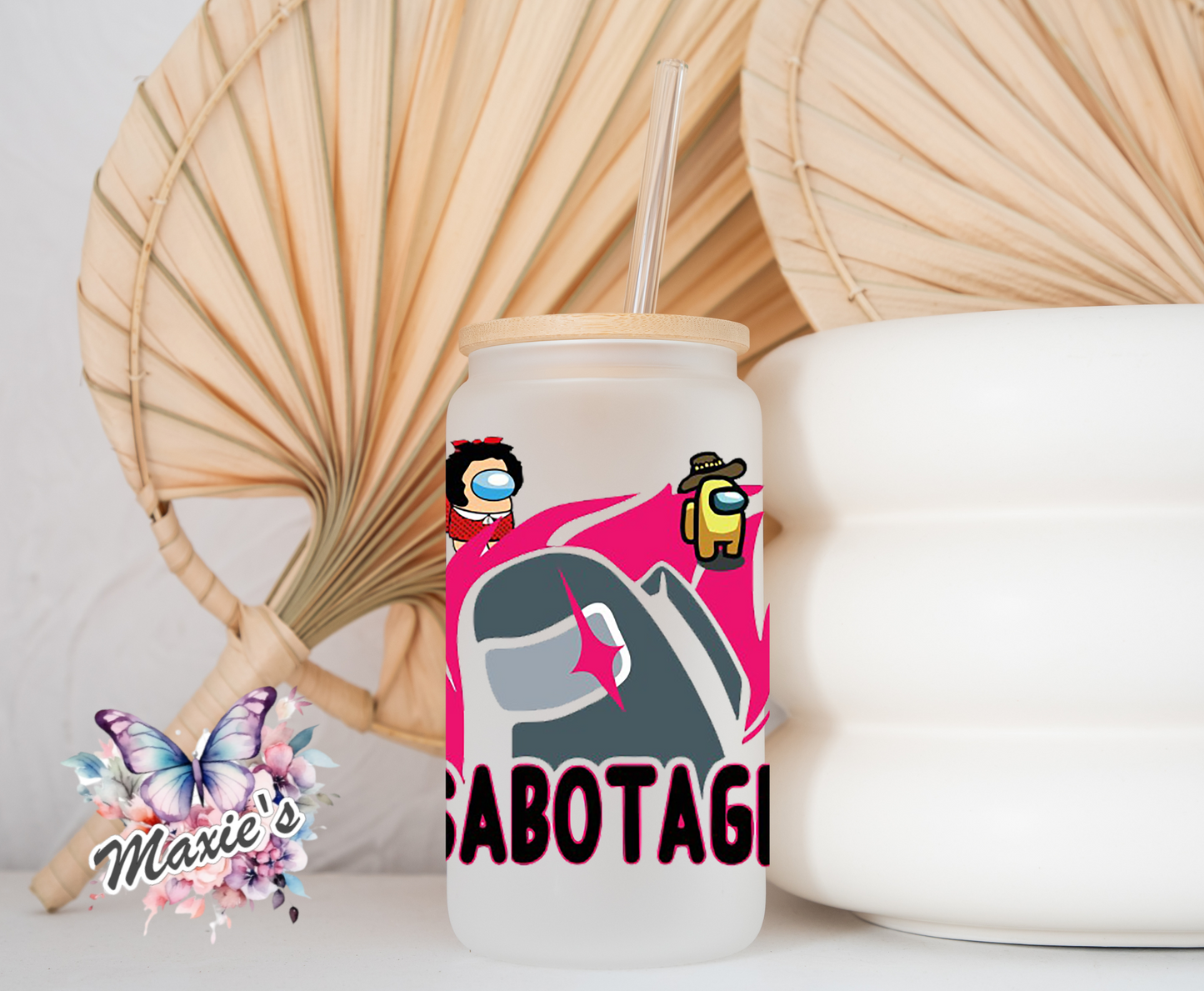 Sabotage Among Us Graphic Design 16oz. UVDTF Cup Wrap