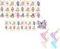 Colorful Labubu Theme UVDTF Mini Stanley Tumblr Keychain Decal