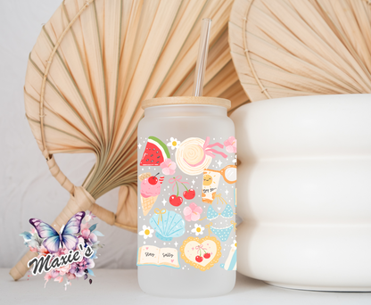 It's All About Summer Pastel Theme 16oz. UVDTF Cup Wrap