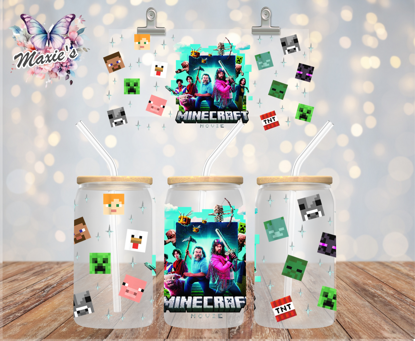 Minecraft Movie Graphic Design 16oz. UVDTF Cup Wrap
