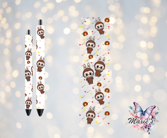 Hi 👋 I'm Labubu ☺️ Graphic Design UVDTF Pen Wrap/Bookmark Decal