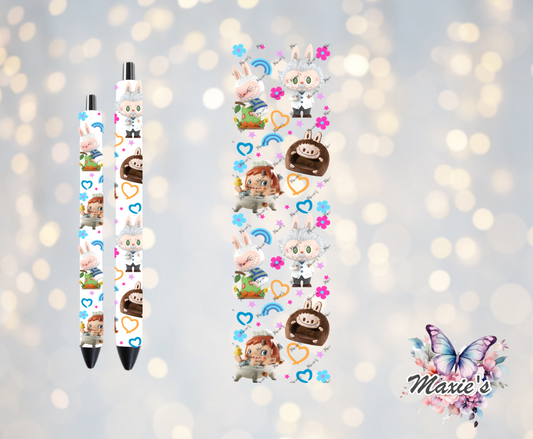 Silly Labubu Graphic Design UVDTF Pen Wrap/ Bookmark Decal