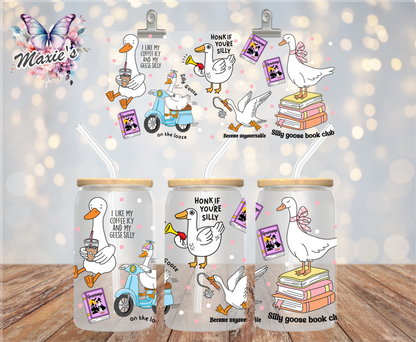 Silly Goose Graphic Design 16oz. UVDTF Cup Wrap