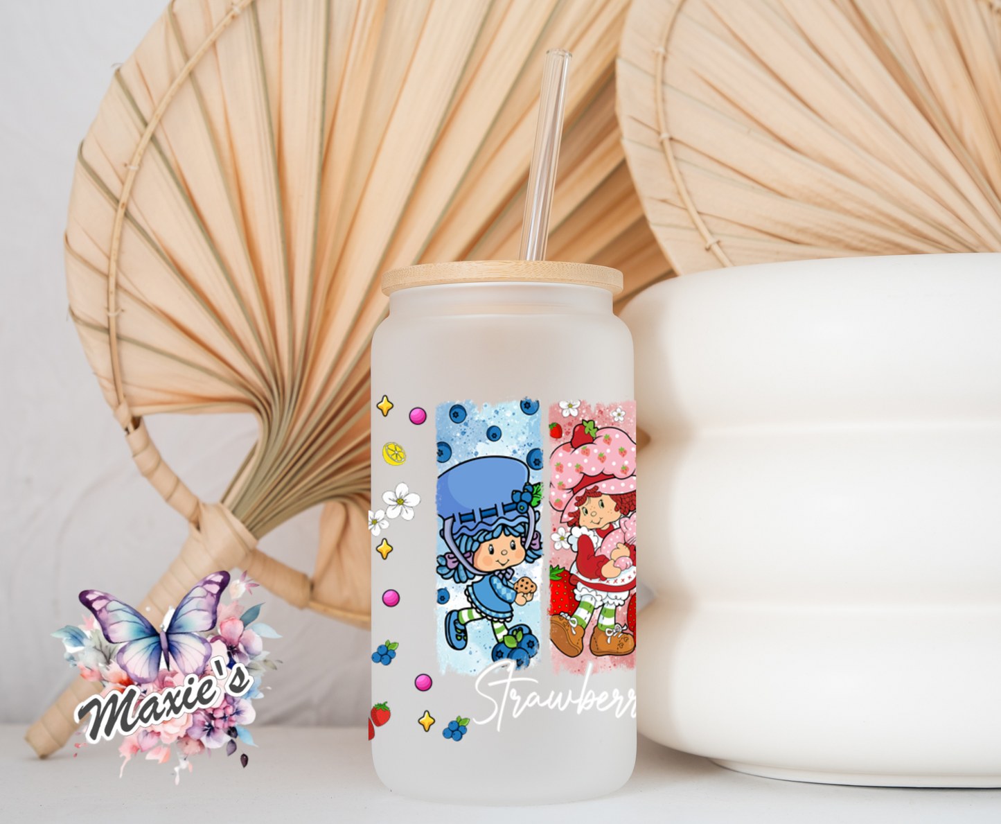 Strawberry ShortcakeClassic Girls Graphic Design 16oz. UVDTF Cup Wrap