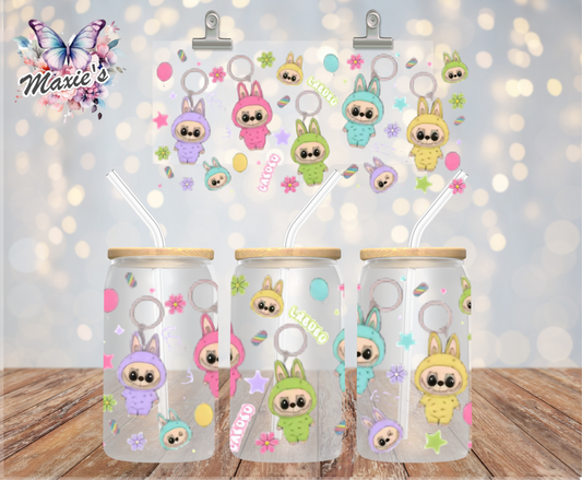 Colorful Labubu Graphic Design 16oz. UVDTF Cup Wrap