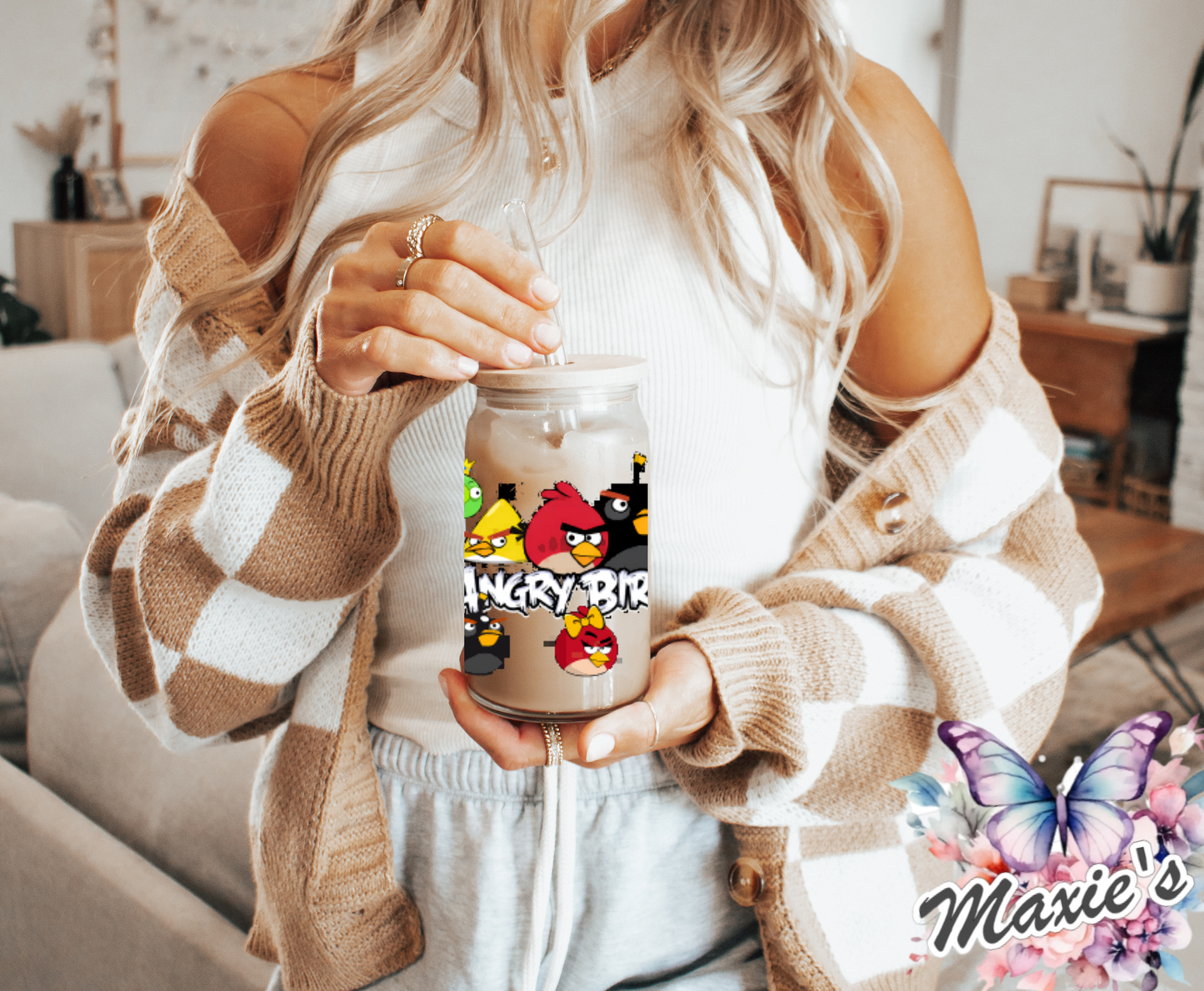 Angry Birds Graphic Design 16oz. UVDTF Cup Wrap