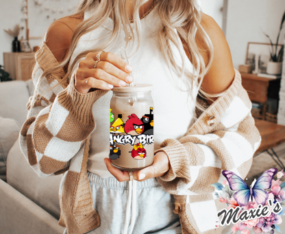 Angry Birds Graphic Design 16oz. UVDTF Cup Wrap
