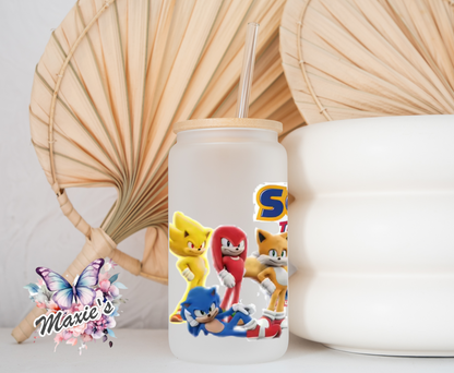 Super Sonic Team Graphic Design 16oz. UVDTF Cup Wrap