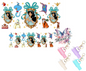 Princess Jasmine Graphic Design UVDTF Mini Stanley Tumblr Keychain Decal
