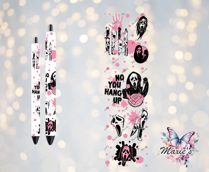 NO! You Hang Up! Scream Ghost Graphic Design  UVDTF Pen Wrap  / Bookmark