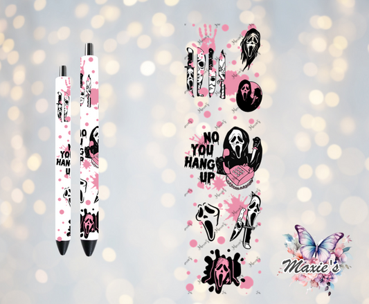 NO! You Hang Up! Scream Ghost Graphic Design  UVDTF Pen Wrap  / Bookmark