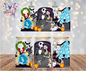 Jack & Sally Halloween Romance Graphic Design 16oz UVDTF Cup Wrap