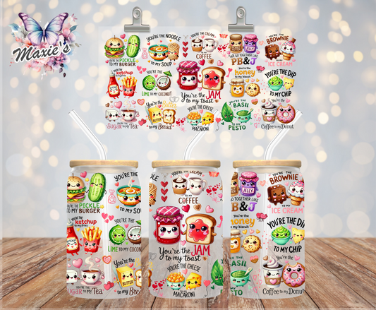 Perfect Pairs Affirmation Graphic Design 16oz. UVDTF Cup Wrap