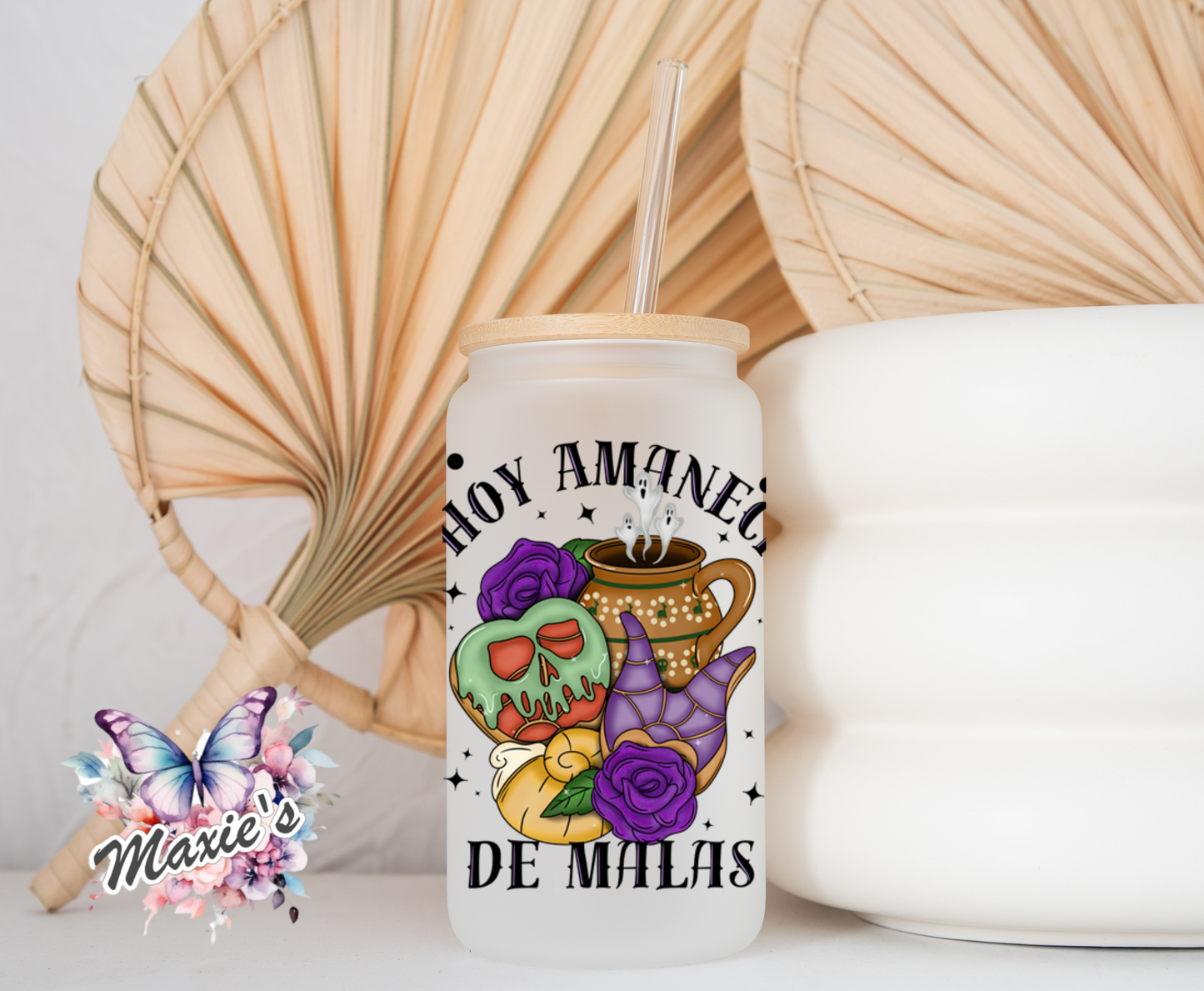 Hoy Amaneci De Malas Spanish Graphic Design 16oz. UVDTF Cup Wrap