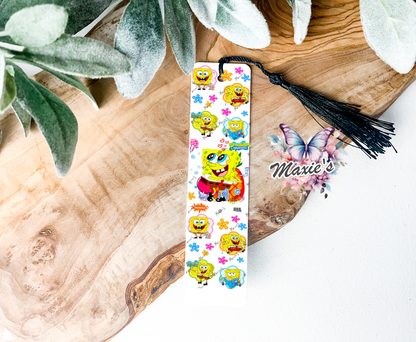 Sponge Bob Animation Graphic Design UVDTF Pen Wrap/Bookmark Decal