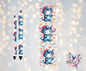 Stitch Dino Kitty & Rainbow Lollipop UVDTF Pen Wrap/Bookmark Decal