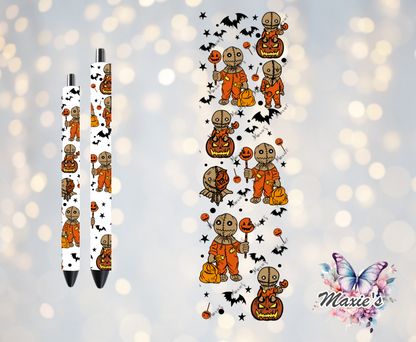 Scarecrow Sam Graphic Design UVDTF Pen Wrap / Bookmark Decal