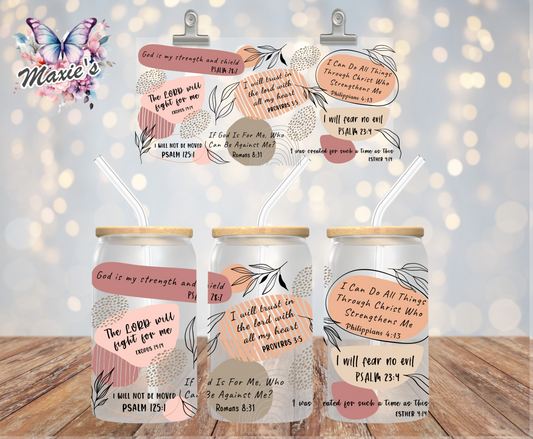 Faith Affirmation Graphic Design 16oz. UVDTF Cup Wrap