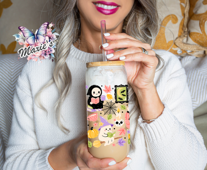 Ghostie Book Club Graphic Design  16oz. UVDTF Cup Wrap