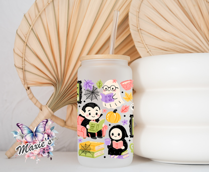 Ghostie Book Club Graphic Design  16oz. UVDTF Cup Wrap