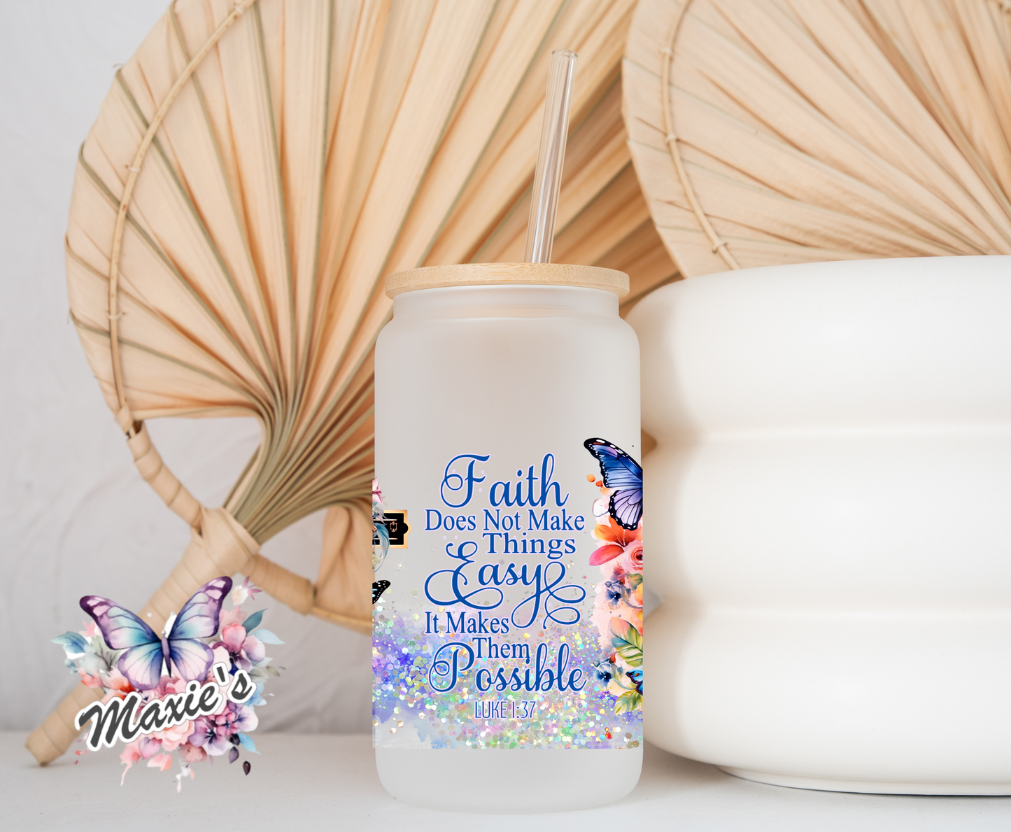Faith Makes Possible Graphic Design 16oz. UVDTF Cup Wrap